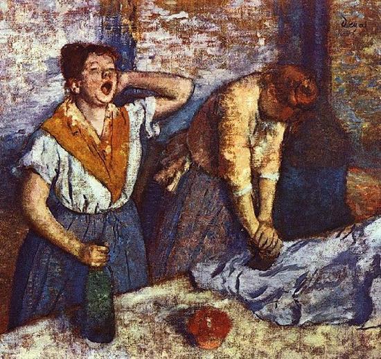 Edgar Degas Two ironing women oil painting picture
